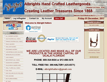Tablet Screenshot of albrighthalters.com